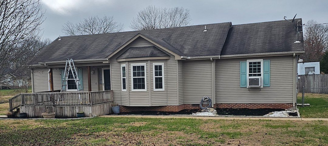 Algae-Streaked Roof Cleaning Project – Lewisburg, TN